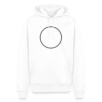 Zen, Kreis - Männer Premium Bio Hoodie - Weiß - Vorne - Nico (187cm)