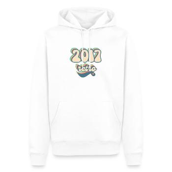 2017 Retro Geschenkidee - Männer Premium Bio Hoodie - Weiß - Vorne - Nico (187cm)