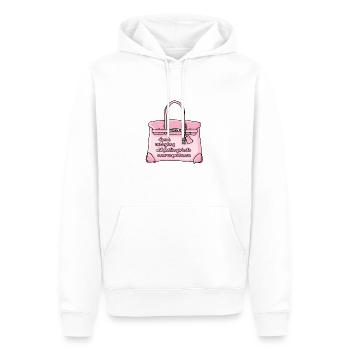 Old Feelings Tote Bag - Men’s Premium Organic Hoodie - white - Front - Nico (187cm)