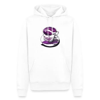 Codeine Cup – Creative Purple Mug for Trendsetters - Men’s Premium Organic Hoodie - white - Front - Nico (187cm)