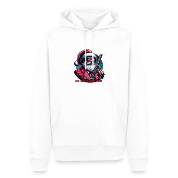 Mafia Weihnachtsmann, Keine Geschenke - Männer Premium Bio Hoodie - Weiß - Vorne - Nico (187cm)