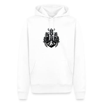 Berserker Wikinger - Männer Premium Bio Hoodie - Weiß - Vorne - Nico (187cm)