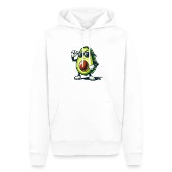 Avocado - Männer Premium Bio Hoodie - Weiß - Vorne - Nico (187cm)