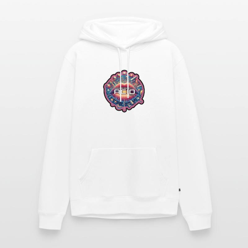 Microdot Tribe New Version with Solid Edging Men’s Premium Organic Hoodie