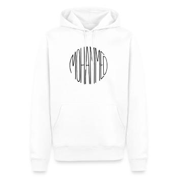 Mahomet - Sweat à capuche Premium bio Homme - blanc - Devant - Nico (187cm)