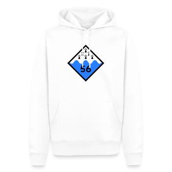 Morbihan - Männer Premium Bio Hoodie - Weiß - Vorne - Nico (187cm)