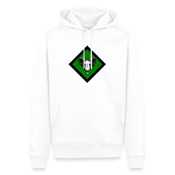 Gotland - Männer Premium Bio Hoodie - Weiß - Vorne - Nico (187cm)
