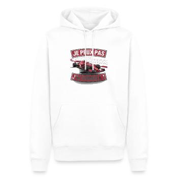 je peux pas j'ai formule un - Sweat à capuche Premium bio Homme - blanc - Devant - Nico (187cm)