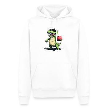 Pot frais - Sweat à capuche Premium bio Homme - blanc - Devant - Nico (187cm)