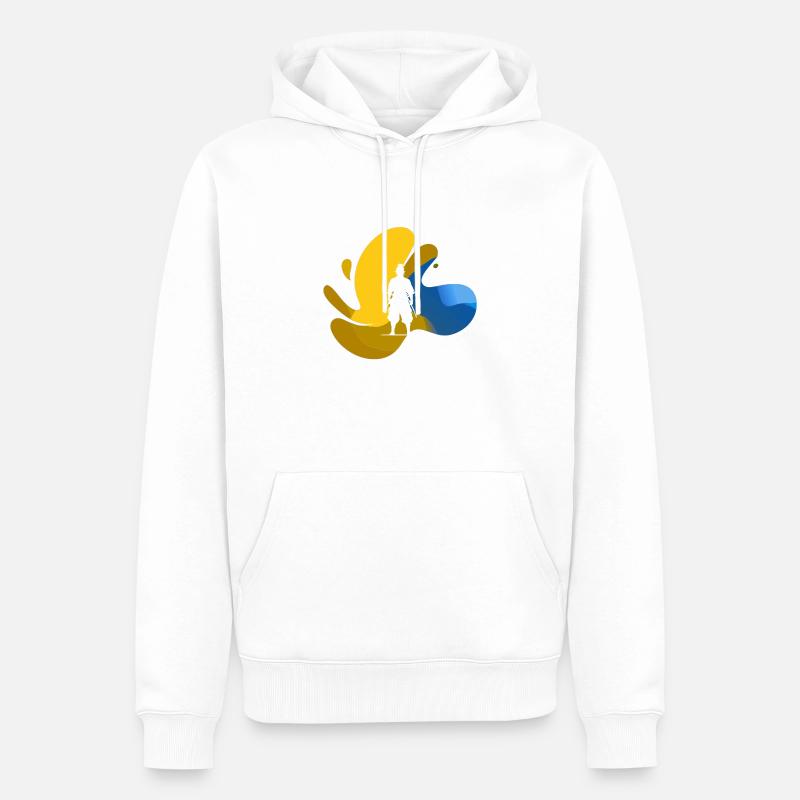 Ninja Samurai Judo - Männer Premium Bio Hoodie - Weiß