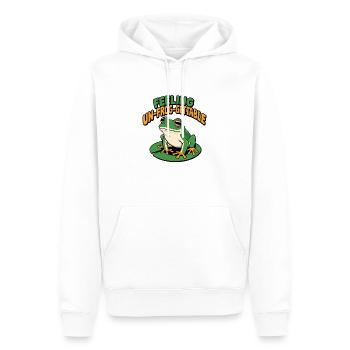 Unfroggettable - Sweat à capuche Premium bio Homme - blanc - Devant - Nico (187cm)