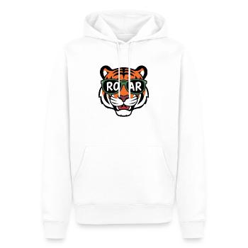 Cool Tiger avec lunettes de soleil - Sweat à capuche Premium bio Homme - blanc - Devant - Nico (187cm)