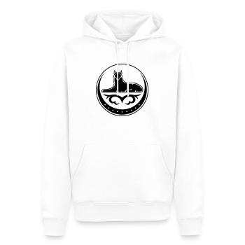 Itschkeria - Männer Premium Bio Hoodie - Weiß - Vorne - Nico (187cm)