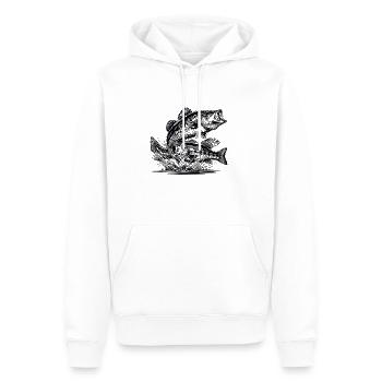 Bass Fishing - Männer Premium Bio Hoodie - Weiß - Vorne - Nico (187cm)