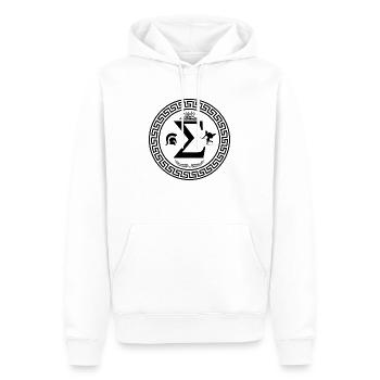 Greece - Men’s Premium Organic Hoodie - white - Front - Nico (187cm)