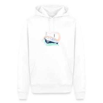 Urlaubskreuzfahrt - Männer Premium Bio Hoodie - Weiß - Vorne - Nico (187cm)