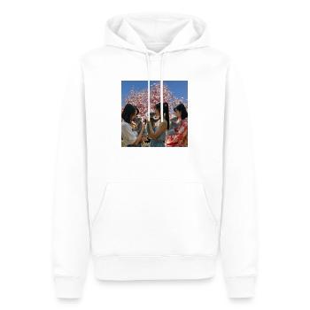 FEMMES JAPONAISES caresse KOALA - Sweat à capuche Premium bio Homme - blanc - Devant - Nico (187cm)