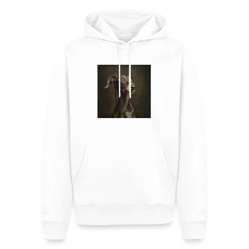 Black Animals - Funny Dog - Men’s Premium Organic Hoodie - white - Front - Nico (187cm)