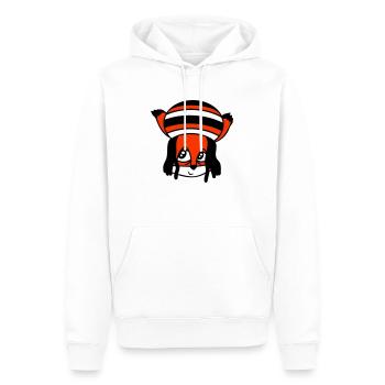Fuchs Raggae Jamaika Hut Rasta Locken Chill Mütze - Männer Premium Bio Hoodie - Weiß - Vorne - Nico (187cm)