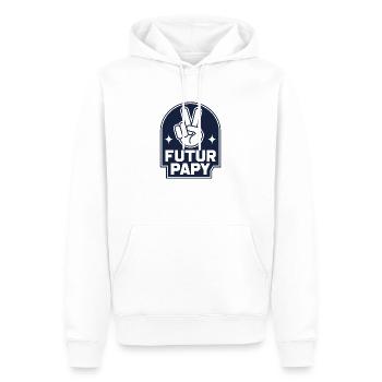Zukunft Opa 2025 - Männer Premium Bio Hoodie - Weiß - Vorne - Nico (187cm)