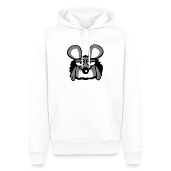 Souris Trou De Souris Trou De MurTriste, Fatigué, Ennuyé - Sweat à capuche Premium bio Homme - blanc - Devant - Nico (187cm)