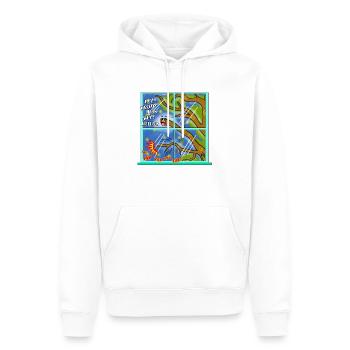 Lustige Kawaii Niedliche Baum Ast Klopfen Klassische Kunst - Männer Premium Bio Hoodie - Weiß - Vorne - Nico (187cm)