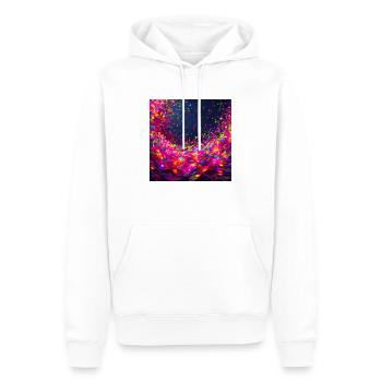 Confetti - Sweat à capuche Premium bio Homme - blanc - Devant - Nico (187cm)