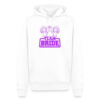 3 oiseaux poussins équipe mariée disant filles petites amies - Sweat à capuche Premium bio Homme - blanc - Devant - Nico (187cm)