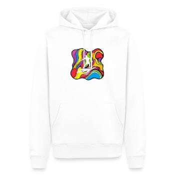 Surfbrett Surfcamp - Männer Premium Bio Hoodie - Weiß - Vorne - Nico (187cm)