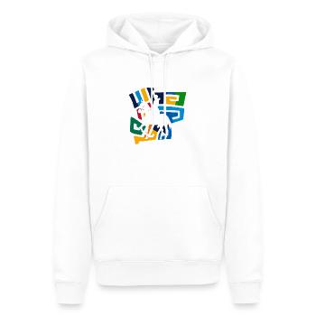 Dressurreiter Dressur - Männer Premium Bio Hoodie - Weiß - Vorne - Nico (187cm)