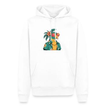 Colibri Oiseau Drôle D’été - Sweat à capuche Premium bio Homme - blanc - Devant - Nico (187cm)