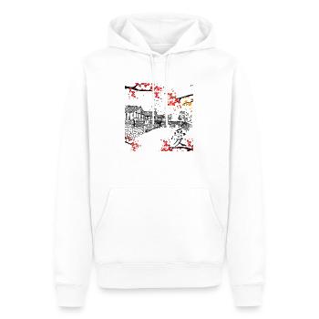 Chinesischer Liebescharakter, 爱, traditionelle chinesische Kunst - Männer Premium Bio Hoodie - Weiß - Vorne - Nico (187cm)
