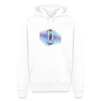 Space Star - Männer Premium Bio Hoodie - Weiß - Vorne - Nico (187cm)