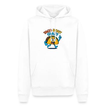 Taco Bout Crazy – Lustiger wütender Taco - Männer Premium Bio Hoodie - Weiß - Vorne - Nico (187cm)
