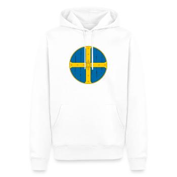 Wikinger - Männer Premium Bio Hoodie - Weiß - Vorne - Nico (187cm)