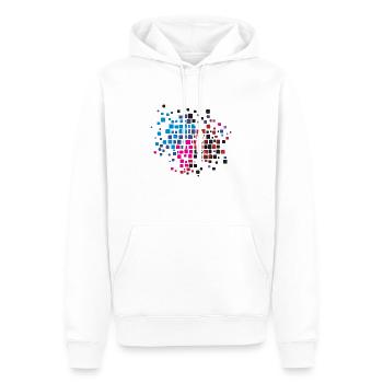 Pêche Pêche - Sweat à capuche Premium bio Homme - blanc - Devant - Nico (187cm)