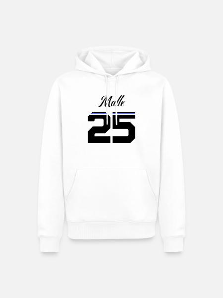Malle 2025 Trikot - Männer Premium Bio Hoodie - Weiß