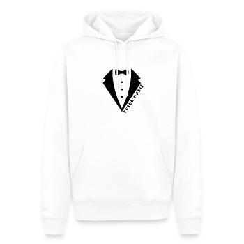 EVG - Futur marié en costume - Sweat à capuche Premium bio Homme - blanc - Devant - Nico (187cm)