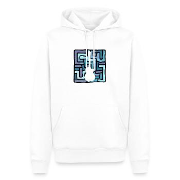 Elektrogitarre Heavy - Männer Premium Bio Hoodie - Weiß - Vorne - Nico (187cm)