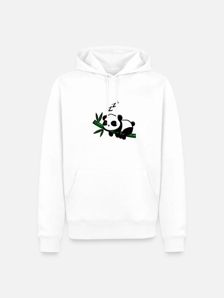 Pandodo - Sweat à capuche Premium bio Homme - blanc