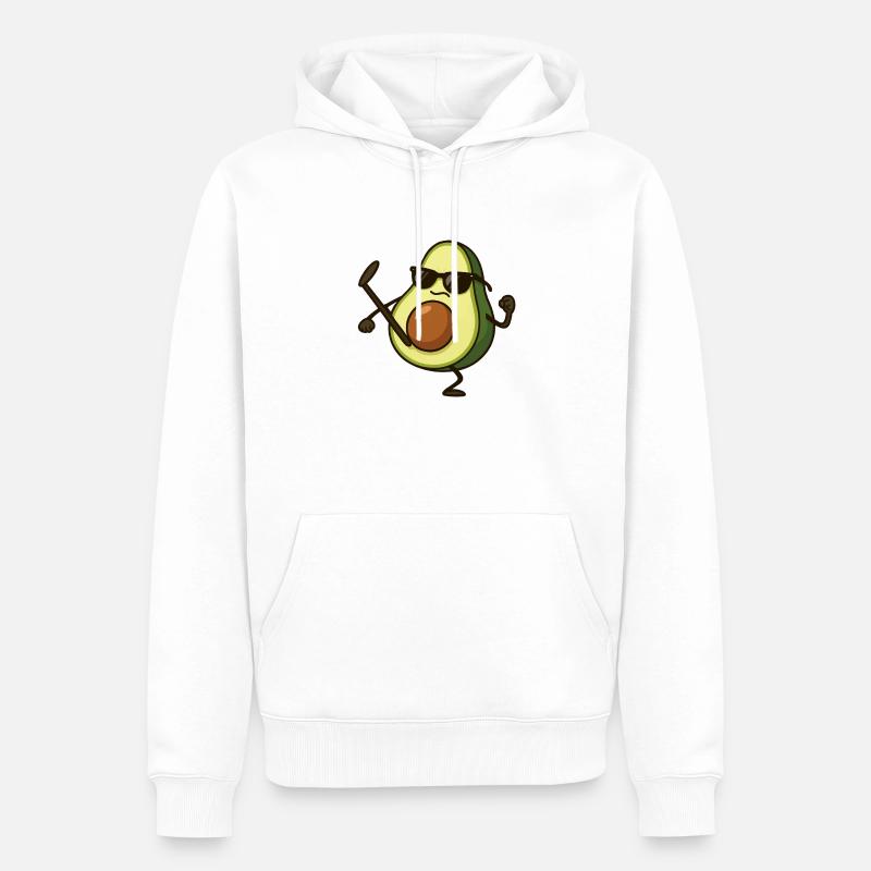 avocado karate - Männer Premium Bio Hoodie - Weiß
