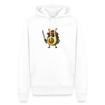 avocado samurai - Männer Premium Bio Hoodie - Weiß - Vorne - Nico (187cm)