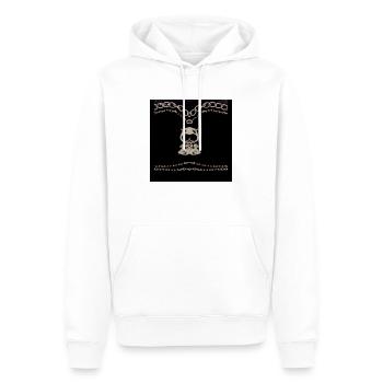 Bijou Schrei - Männer Premium Bio Hoodie - Weiß - Vorne - Nico (187cm)