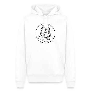 Cane Corso - Männer Premium Bio Hoodie - Weiß - Vorne - Nico (187cm)