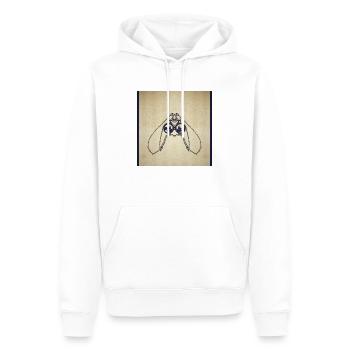 Bijou for Mary - Männer Premium Bio Hoodie - Weiß - Vorne - Nico (187cm)