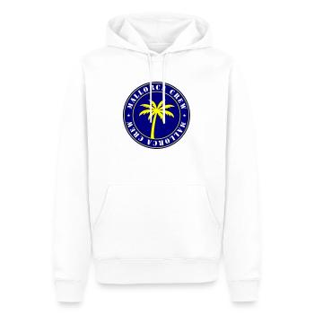 Mallorca Crew - Männer Premium Bio Hoodie - Weiß - Vorne - Nico (187cm)