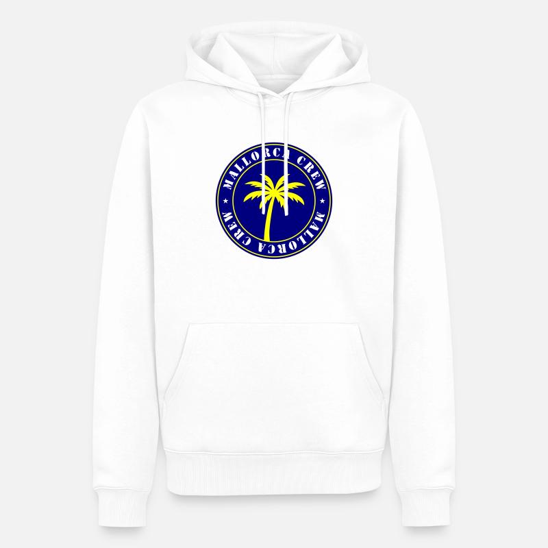 Équipage à Majorque - Sweat à capuche Premium bio Homme - blanc