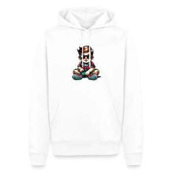 Baby Sonnenbrille Comic - Männer Premium Bio Hoodie - Weiß - Vorne - Nico (187cm)