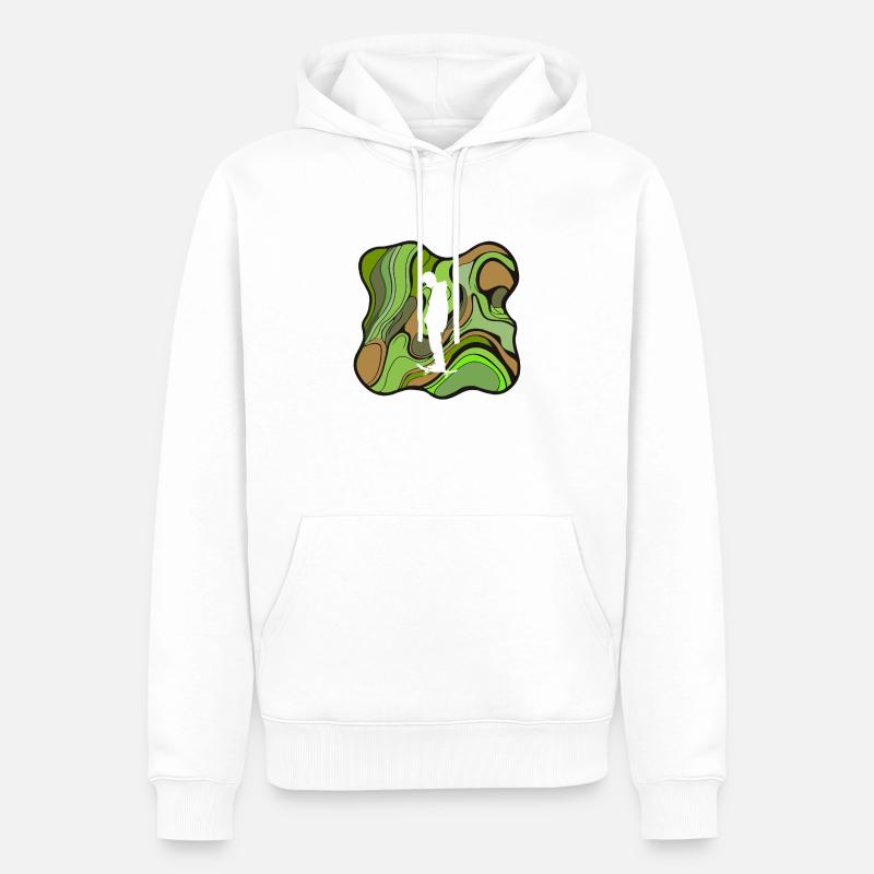 Skate Skateboard - Sweat à capuche Premium bio Homme - blanc