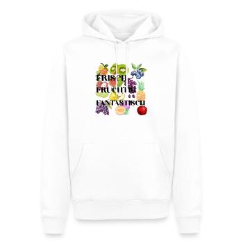 Frisch Fruchtig Fantastisch - Männer Premium Bio Hoodie - Weiß - Vorne - Nico (187cm)